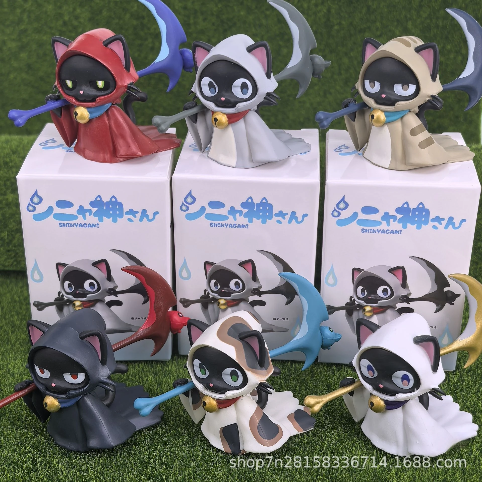 Hot Sale Blind Box Cloak Cat Death Scythe 6 Styles Calico Cat Collectible Figurine Office Desktop Decorative Ornaments Toy Gifts
Hot Sale Blind Box Cloak Cat Death Scythe 6 Styles Calico Cat Collectible Figurine Office Desktop Decorative Ornaments Toy Gifts