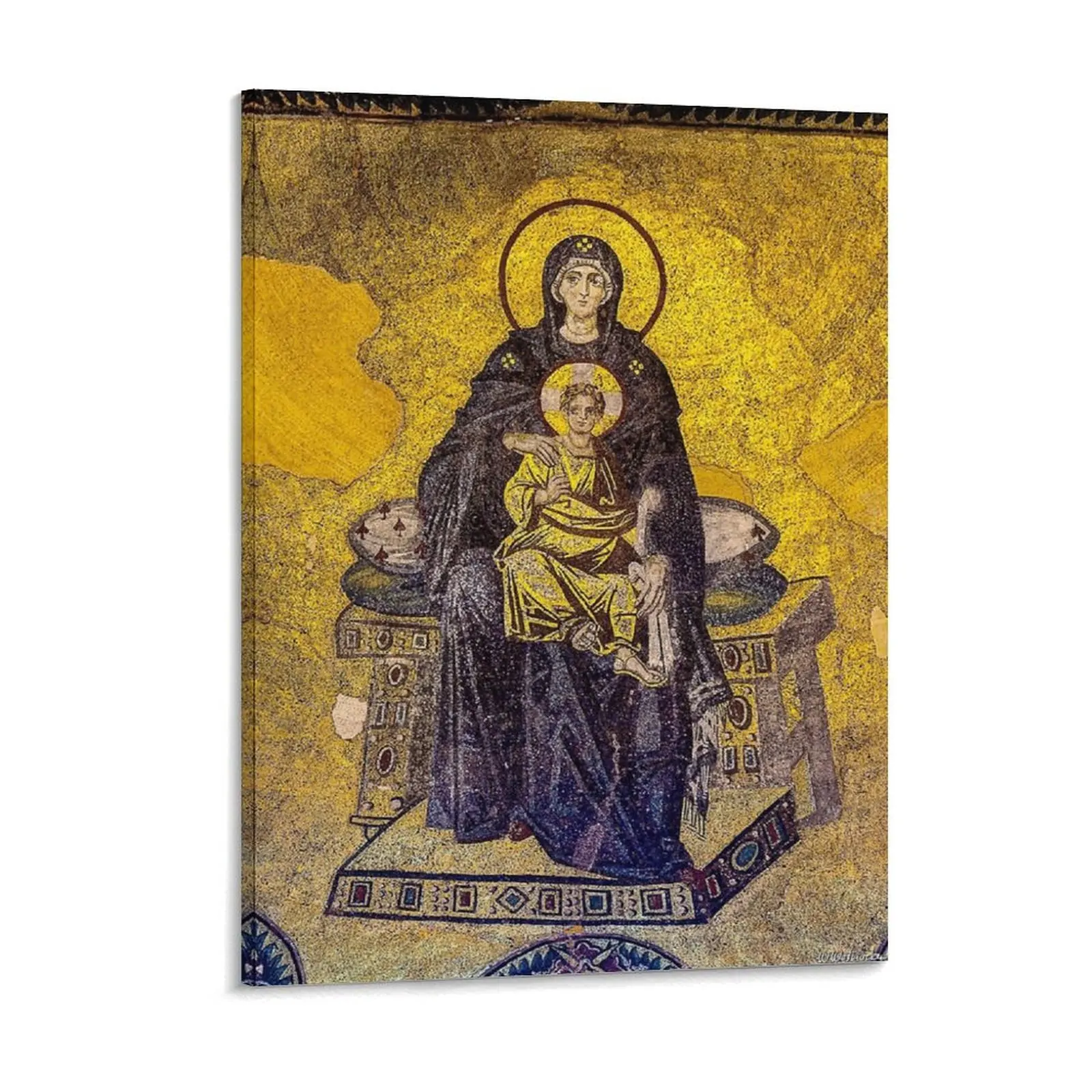 Virgin And Child Mosaic Hagia Sophia Canvas Painting Party Plates Living Room Designer Wall Decor Mural Framed Wall Paintings
Virgin And Child Mosaic Hagia Sophia Canvas Painting Party Plates Living Room Designer Wall Decor Mural Framed Wall Paintings