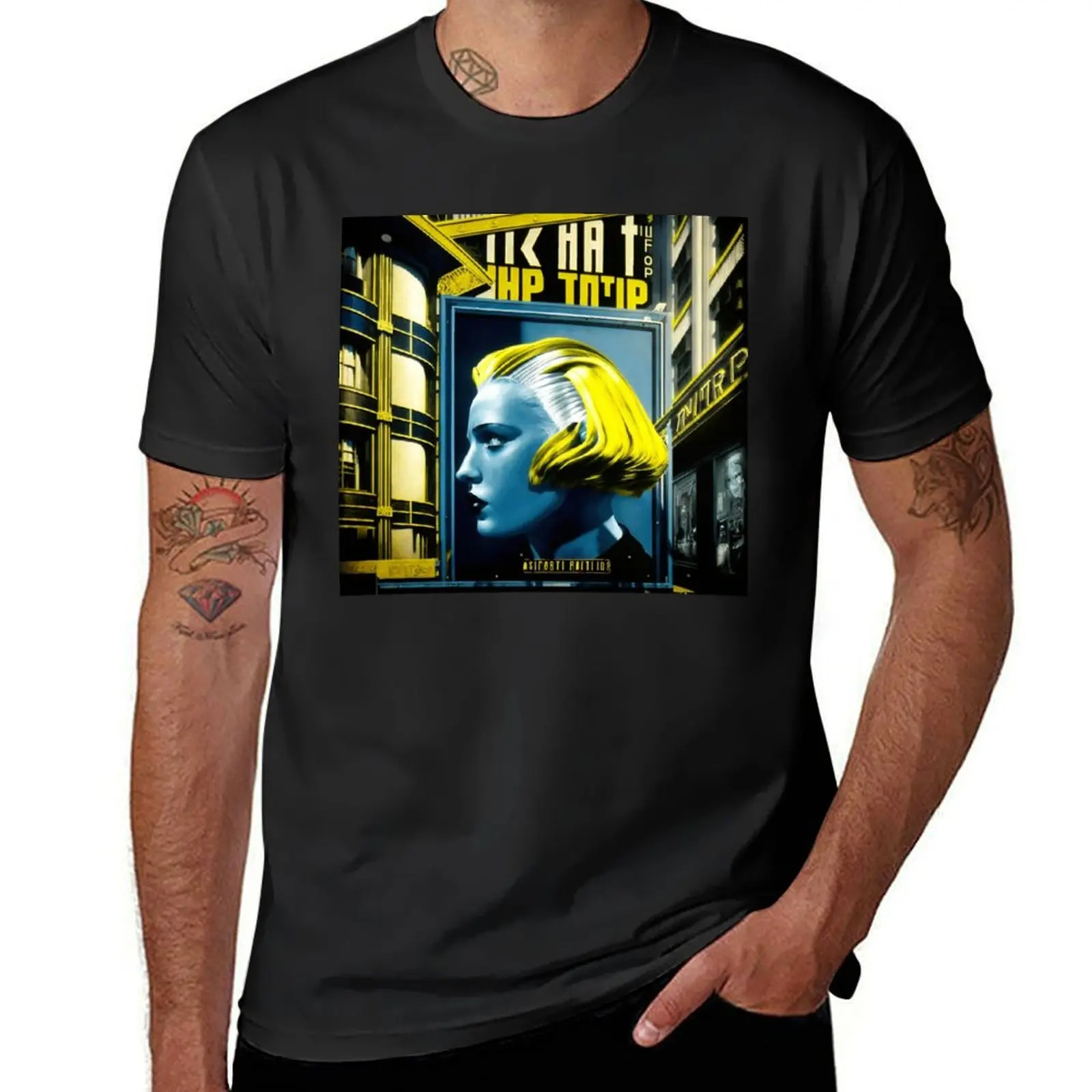 Metropolis City Futuristic Face Cinema Cinema Light Games Film Black Blue White Yellow Gray T-Shirt summer tops t shirts men
Metropolis City Futuristic Face Cinema Cinema Light Games Film Black Blue White Yellow Gray T-Shirt summer tops t shirts men