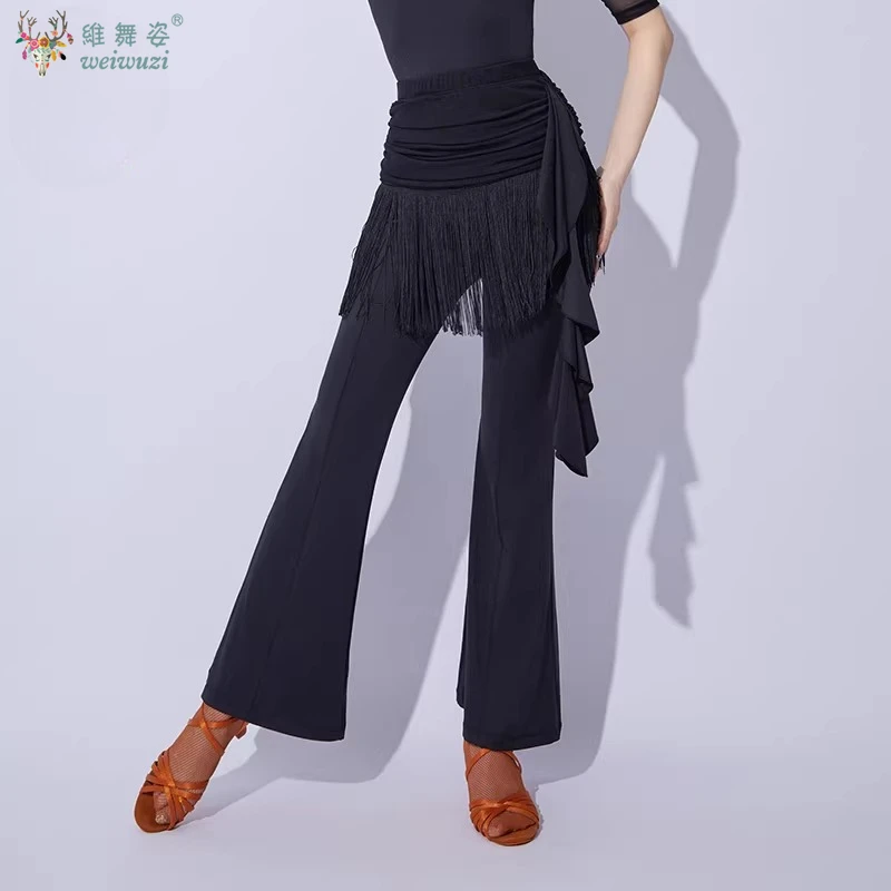 Women Latin Dance Pants Ballroom Jazz Samba Fringe Pants Professional Dance Competition Practice Stage Performance Costume
Women Latin Dance Pants Ballroom Jazz Samba Fringe Pants Professional Dance Competition Practice Stage Performance Costume