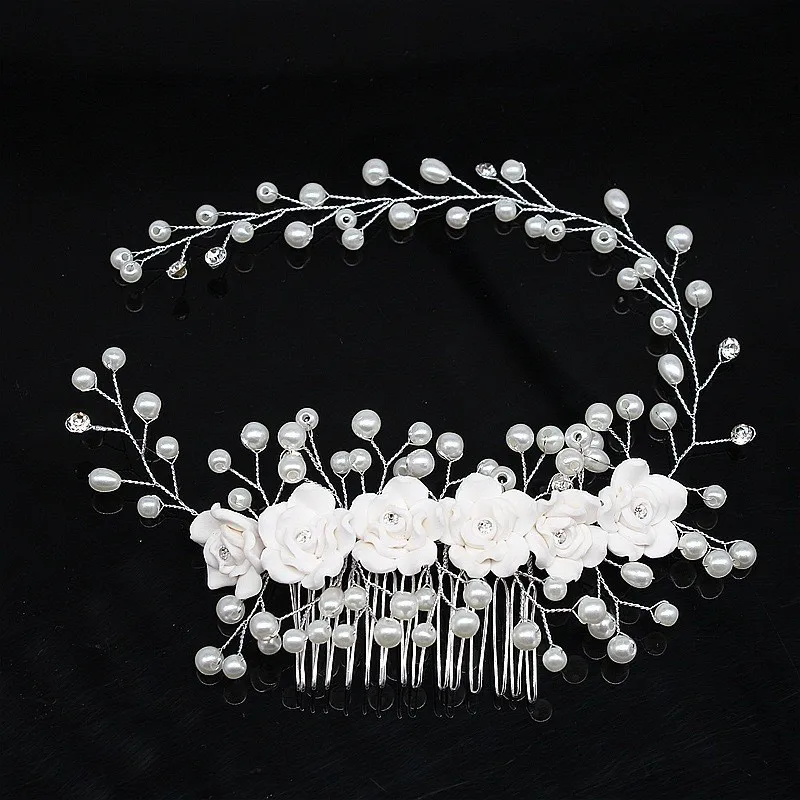 Handmade Hair Comb Pearl Hairpin Girls Wedding Hair Accessory Flower Alloy Bridal Tiaras Engagement Hair Jewelry Marriage Bijoux
Handmade Hair Comb Pearl Hairpin Girls Wedding Hair Accessory Flower Alloy Bridal Tiaras Engagement Hair Jewelry Marriage Bijoux