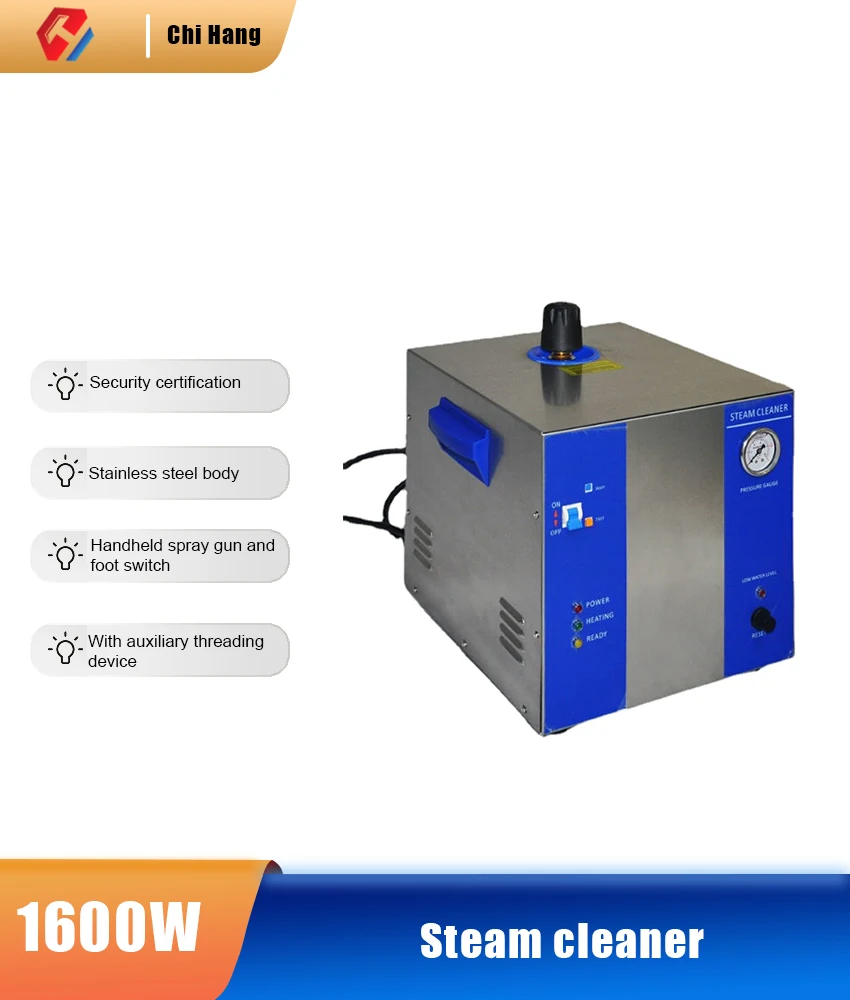 Efficient Cleaning of Dental Steam, Jewelry and Jade Equipment, Stainless Steel Shell 2/4 Liter 5/6bar Steam Cleaner
Efficient Cleaning of Dental Steam, Jewelry and Jade Equipment, Stainless Steel Shell 2/4 Liter 5/6bar Steam Cleaner