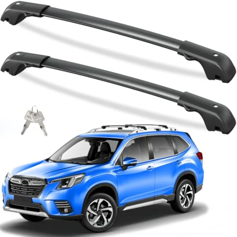 Roof Rack Cross Bars for Subaru Forester 2014-2026, aluminum, black, 300lbs capacity, lockable heavy-duty luggage racks compati
Roof Rack Cross Bars for Subaru Forester 2014-2026, aluminum, black, 300lbs capacity, lockable heavy-duty luggage racks compati