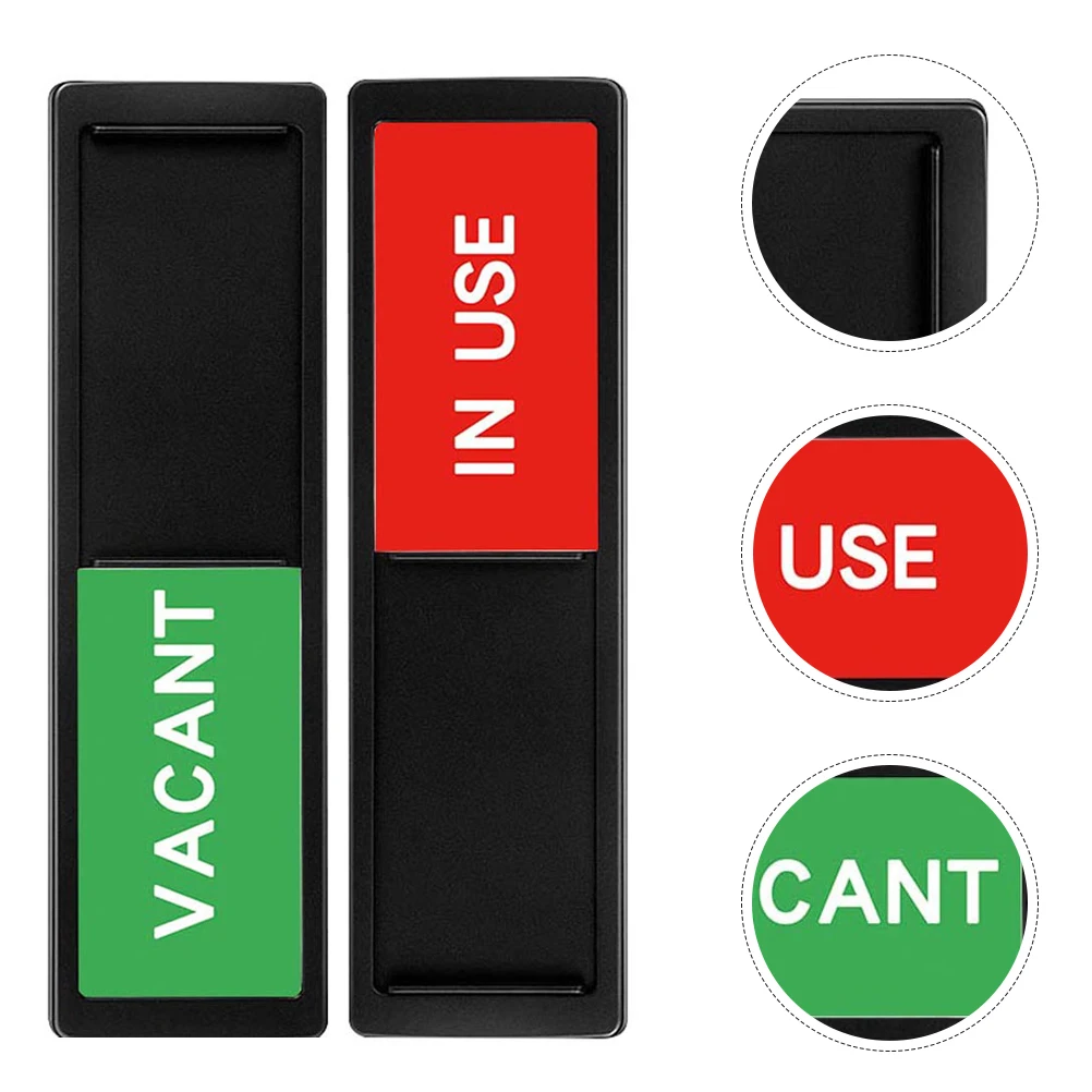 2Pcs Vacant Occupied Sliding Door Sign Acrylic Privacy Indicator Office Restroom Business Meeting Room Door Sign
2Pcs Vacant Occupied Sliding Door Sign Acrylic Privacy Indicator Office Restroom Business Meeting Room Door Sign