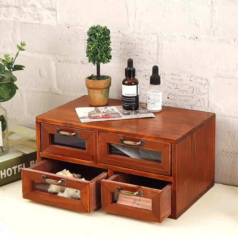 Retro Wooden Desktop Storage Box Office Cuter Monitor Elevation Stand Glass Der Sle Cosmetic Box Organizer by LuBan Home
Retro Wooden Desktop Storage Box Office Cuter Monitor Elevation Stand Glass Der Sle Cosmetic Box Organizer by LuBan Home