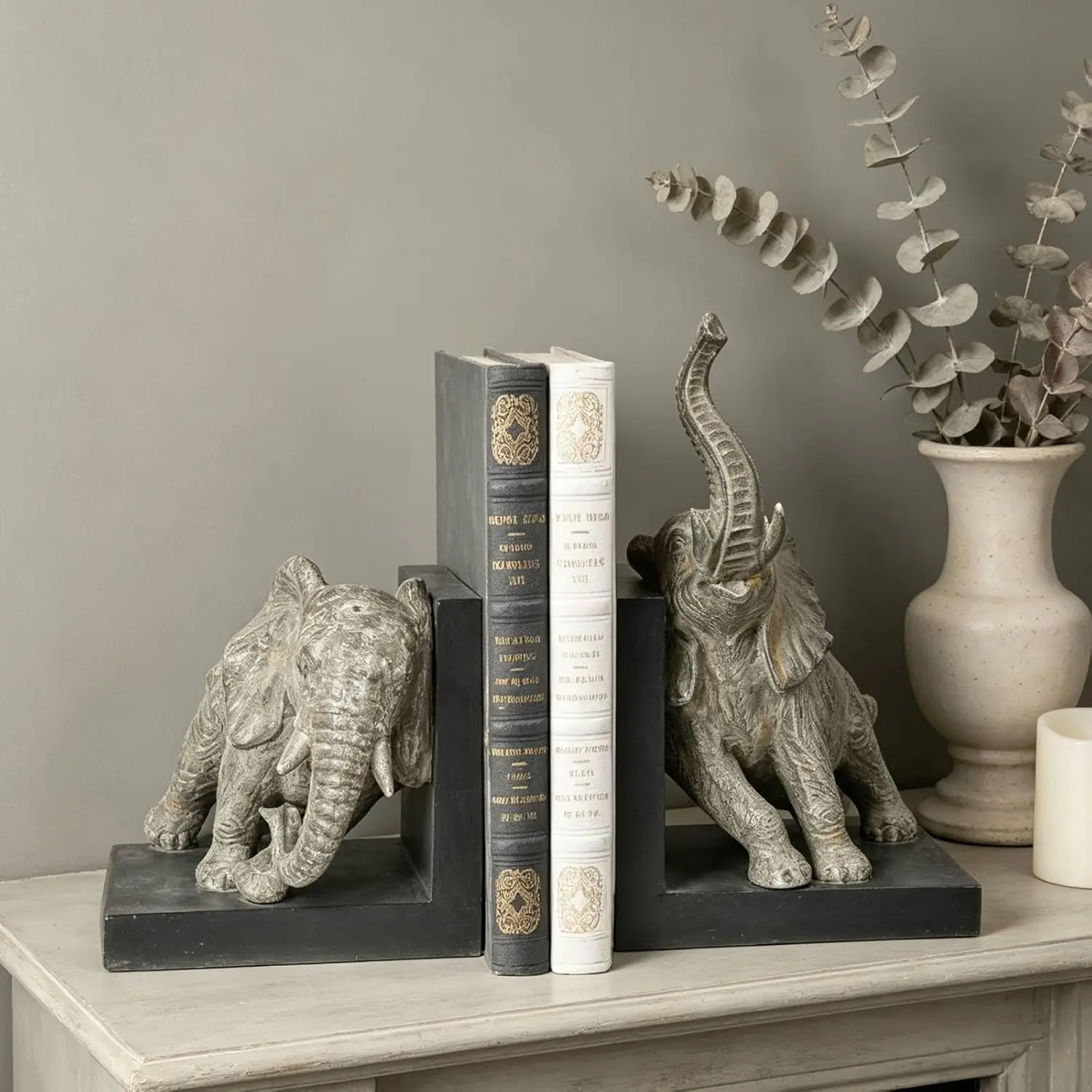 Elephant Bookends Heavy Duty 5.34 Lbs for Home Office School Decorative Book Stoppers
Elephant Bookends Heavy Duty 5.34 Lbs for Home Office School Decorative Book Stoppers