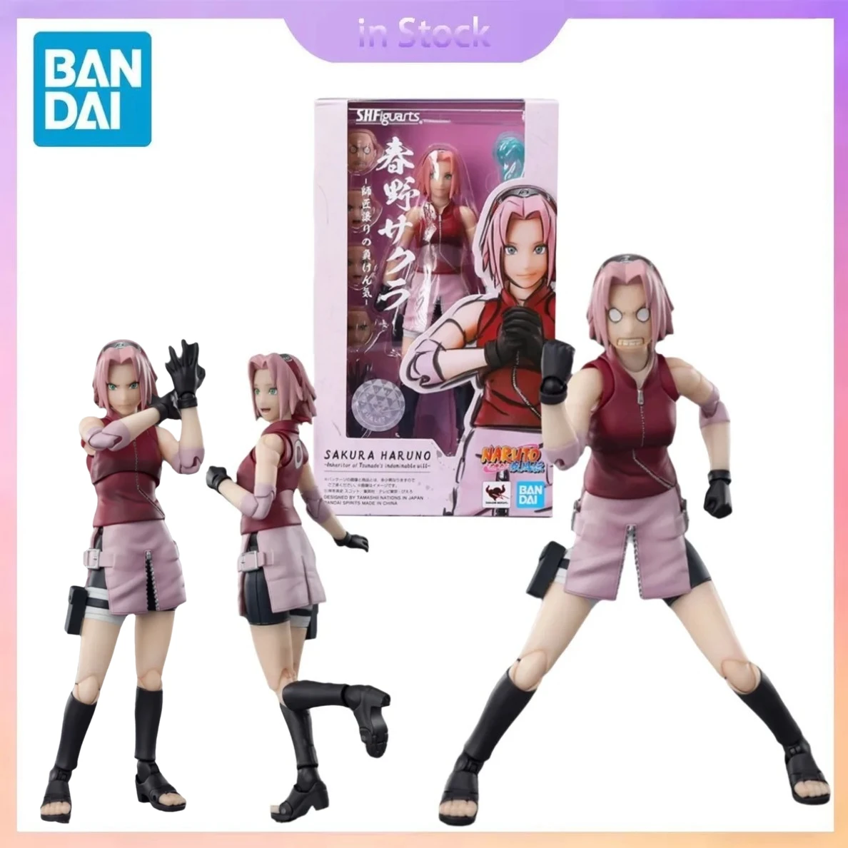 In Stock Original Bandai Genuine SHF Haruno Sakura 2.0 Naruto Anime Collection Action Figure Model Kits Gift for Boy girl
In Stock Original Bandai Genuine SHF Haruno Sakura 2.0 Naruto Anime Collection Action Figure Model Kits Gift for Boy girl