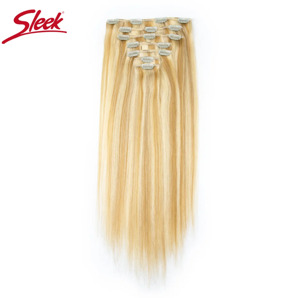 Sleek Clip In Hair Extensions Human Hair Brazilian Straight Clip In Natural P27/613 Clip Ins Remy Hair 7Pcs Set For Women
Sleek Clip In Hair Extensions Human Hair Brazilian Straight Clip In Natural P27/613 Clip Ins Remy Hair 7Pcs Set For Women