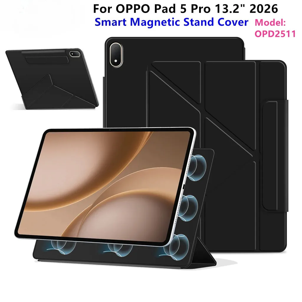 Foldable Strong Magnetic Smart Case for OPPO Pad 5 Pro 13.2 2026 OPD2511 13.2 inch
Foldable Strong Magnetic Smart Case for OPPO Pad 5 Pro 13.2 2026 OPD2511 13.2 inch