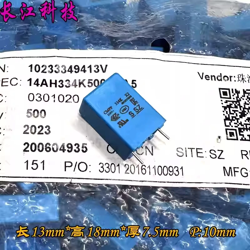 Пленочный конденсатор SUNG HO (Южная Корея) CMPP MKP 0.33uF 334 330nF 275V 305V
Пленочный конденсатор SUNG HO (Южная Корея) CMPP MKP 0.33uF 334 330nF 275V 305V