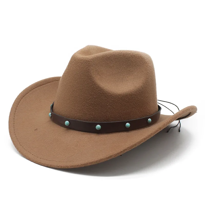 Foreign Trade Cross-border Ethnic Style Western Cowboy Hat Tibetan Tibetan Concave Shape Top Hat Warped Edge Fur Felt Hat
Foreign Trade Cross-border Ethnic Style Western Cowboy Hat Tibetan Tibetan Concave Shape Top Hat Warped Edge Fur Felt Hat