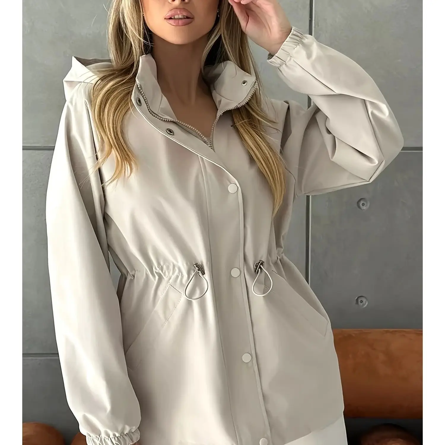 New Amazon Windbreaker Coat Ladies 2026 European American Women Jackets Spring Autumn Hooded Outcoat Waterproof Fashion Overcoat
New Amazon Windbreaker Coat Ladies 2026 European American Women Jackets Spring Autumn Hooded Outcoat Waterproof Fashion Overcoat