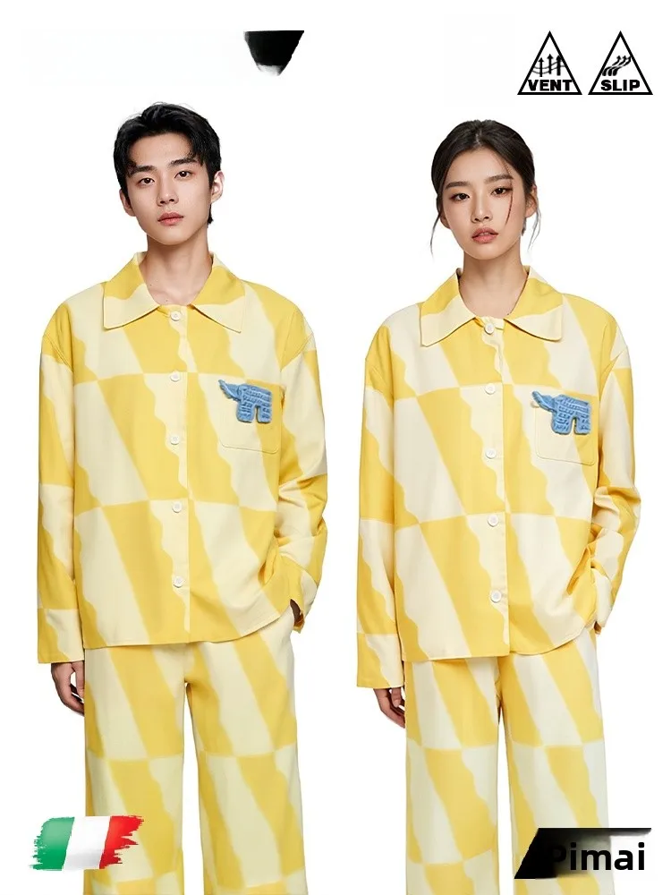 PinkBread Goose Yellow Artistic Couples Pure Cotton Fleece Pajamas Long Sleeve Long Pants Women's Home Clothes Spring Autumn
PinkBread Goose Yellow Artistic Couples Pure Cotton Fleece Pajamas Long Sleeve Long Pants Women's Home Clothes Spring Autumn