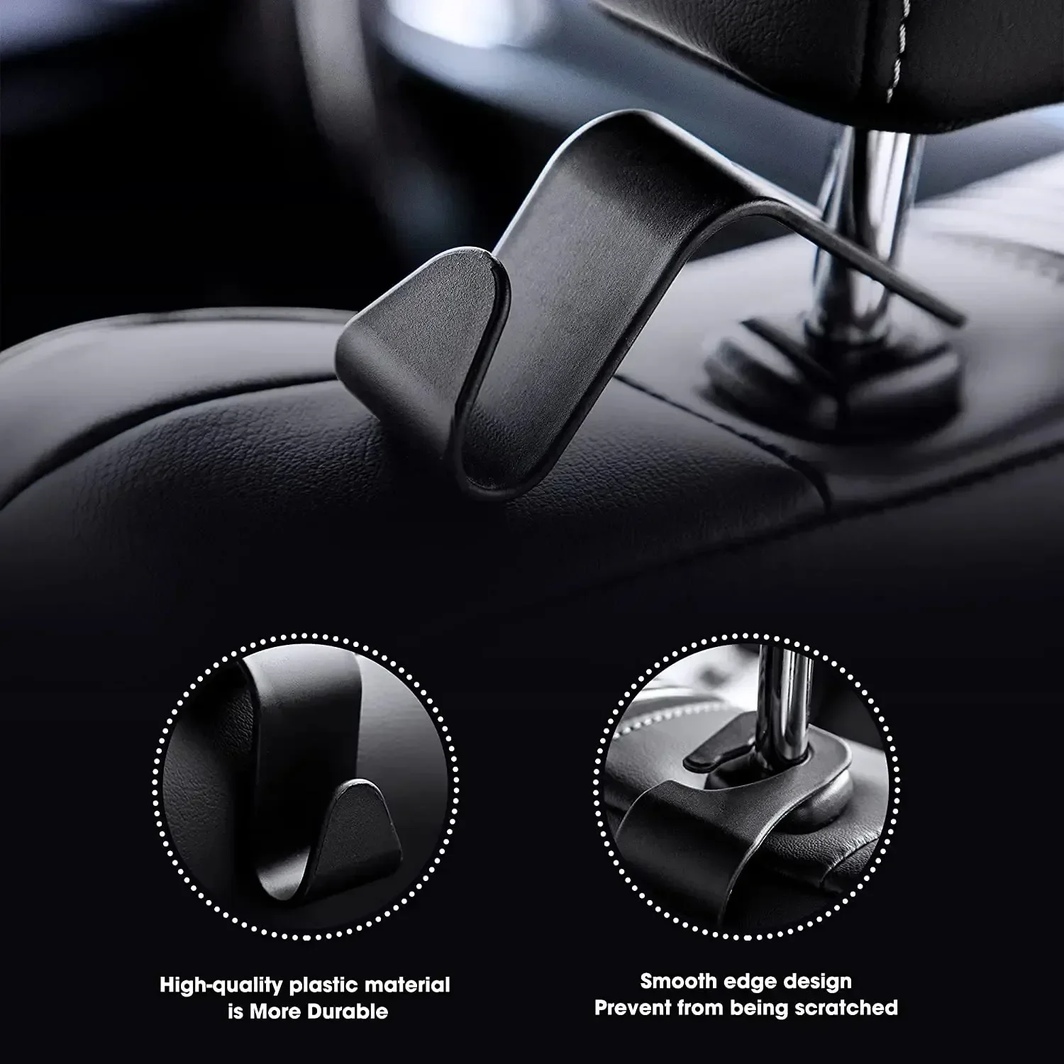 4Pack Hooks for Bags Car Clips Front Seat Headrest Organizer Holder Auto Fastener Hangers Car Storage Interior Accessories
4Pack Hooks for Bags Car Clips Front Seat Headrest Organizer Holder Auto Fastener Hangers Car Storage Interior Accessories