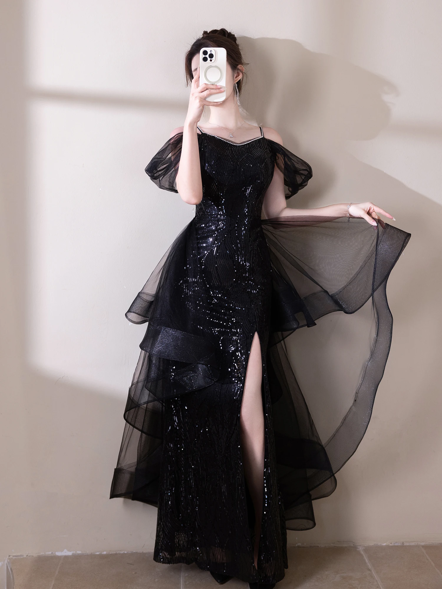 Bla Evening Gown Women's 2026 New High-End Sensation Par Host Sequin Fi Tail Skirt Luxury Adult Ceremony Faion ow
Bla Evening Gown Women's 2026 New High-End Sensation Par Host Sequin Fi Tail Skirt Luxury Adult Ceremony Faion ow