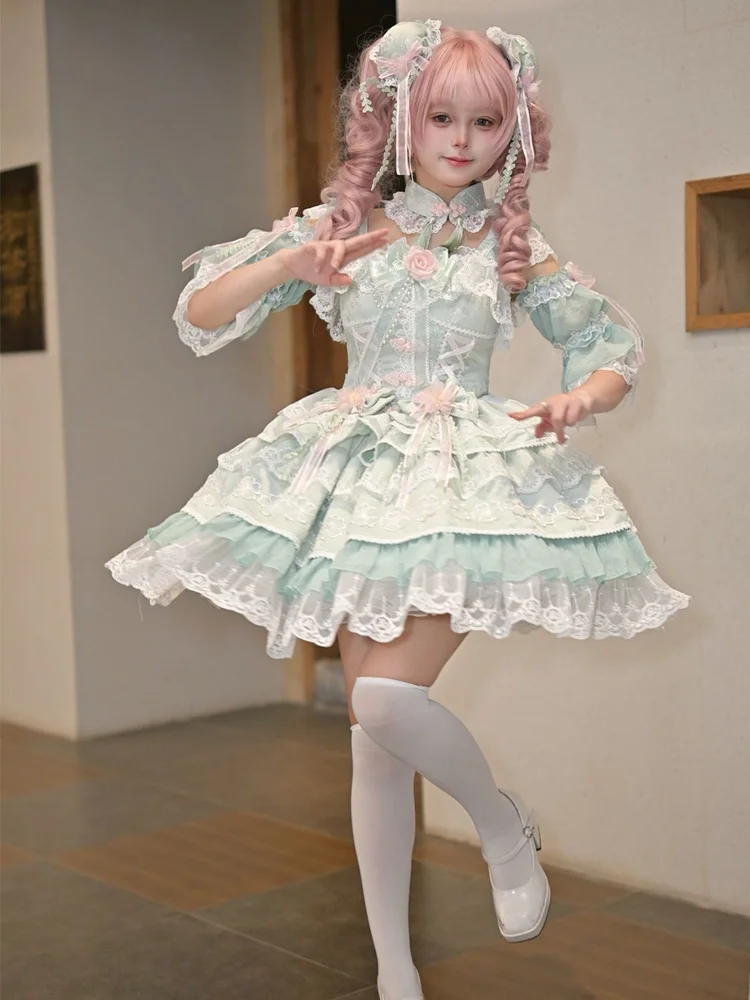 Оригинальный дизайн, платье Лолиты, милое платье в китайском стиле Jsk на бретелях, женское милое японское платье для чаепития для подростков
Оригинальный дизайн, платье Лолиты, милое платье в китайском стиле Jsk на бретелях, женское милое японское платье для чаепития для подростков