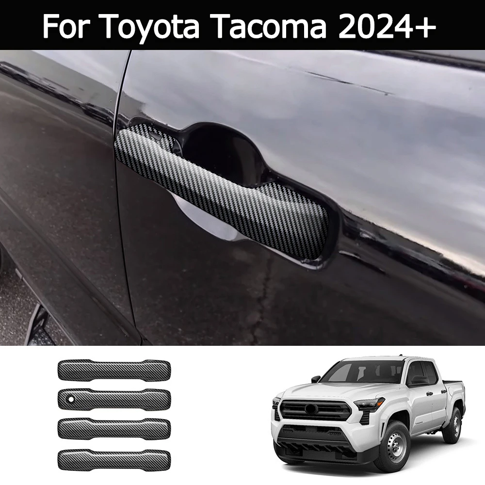 Для Toyota Tacoma 2024, защитная крышка для внешней дверной ручки автомобиля Tacoma 2024, декоративная наклейка из углеродного волокна
Для Toyota Tacoma 2024, защитная крышка для внешней дверной ручки автомобиля Tacoma 2024, декоративная наклейка из углеродного волокна