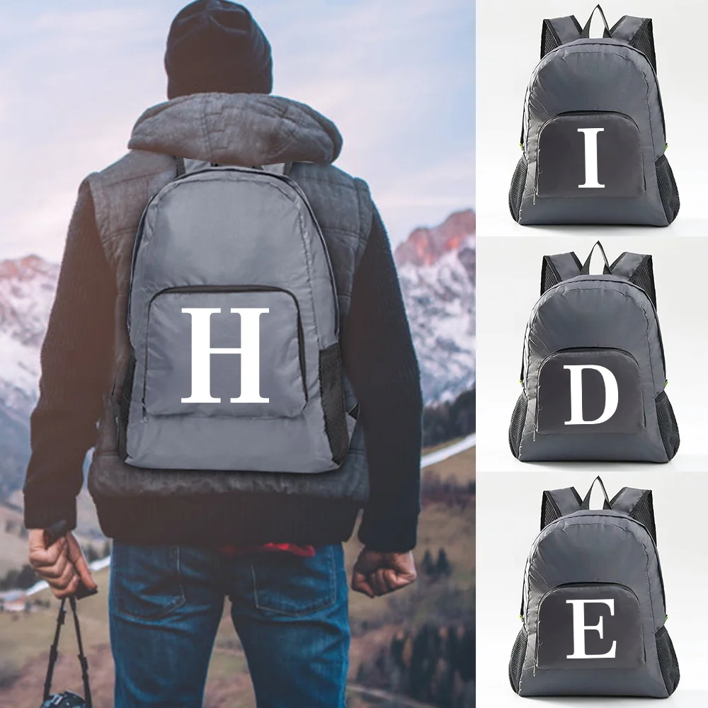 Lightweight Packable Foldable Backpack Ultralight Outdoor Folding Sports Bag Travel Daypack for Men Women White Letter Print Bag
Lightweight Packable Foldable Backpack Ultralight Outdoor Folding Sports Bag Travel Daypack for Men Women White Letter Print Bag