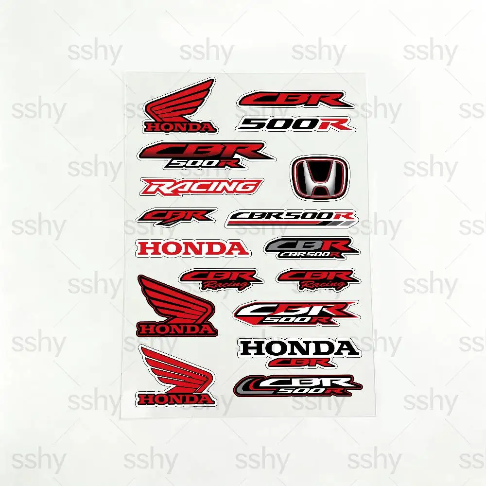 FOR HONDA CBR500R Motorcycle Reflective Stickers Waterproof Decals for Helmet Scooter Fuel Tank Toolbox Racing
FOR HONDA CBR500R Motorcycle Reflective Stickers Waterproof Decals for Helmet Scooter Fuel Tank Toolbox Racing