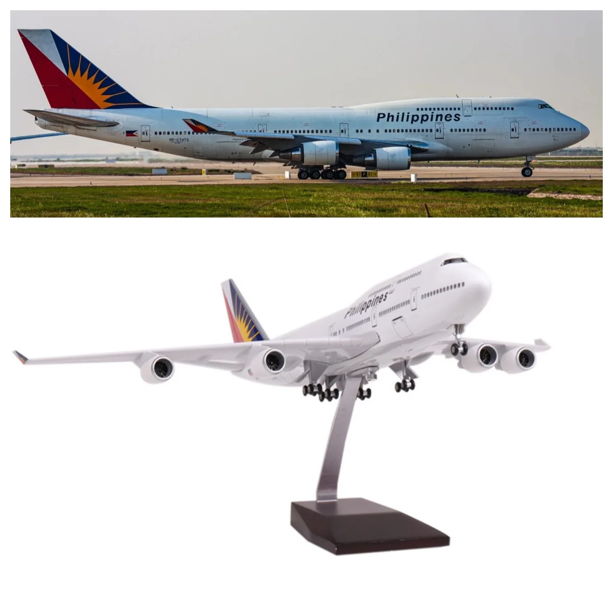 1:150 Scale Airline 747 Philippine Airways Plane Model Kit Resin miniature airplane With Wheels Lights & Base Aviation Gift
1:150 Scale Airline 747 Philippine Airways Plane Model Kit Resin miniature airplane With Wheels Lights & Base Aviation Gift