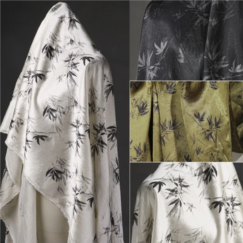 Heavyweight leaf triacetate fabric smooth and flowing is a designer for Chinese-style Hanfu cheongsam dress clothing
Heavyweight leaf triacetate fabric smooth and flowing is a designer for Chinese-style Hanfu cheongsam dress clothing