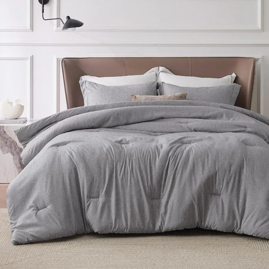 California King Comforter Set in Dark Grey Soft Bedding for All Seasons Cationic Dyed 3-Piece Set with 1 California King Size C
California King Comforter Set in Dark Grey Soft Bedding for All Seasons Cationic Dyed 3-Piece Set with 1 California King Size C