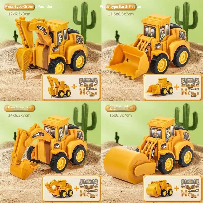 Generic Press Inertia Pull Back Construction Toy Trucks Excavator Road Roller Bulldozer Educational Toys For Toddler Boys Gifts
Generic Press Inertia Pull Back Construction Toy Trucks Excavator Road Roller Bulldozer Educational Toys For Toddler Boys Gifts