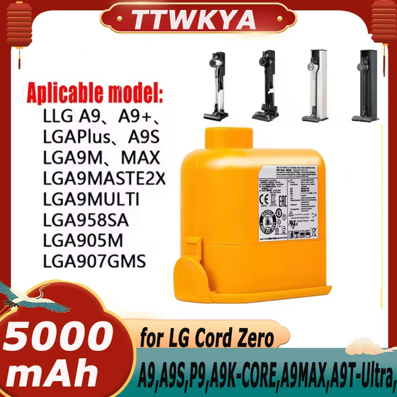 for LG CordZero A9 Battery 5000mAh 6000mAh Replacement Compatible with A9S/P9 Vacuum EAC63382204/EAC63382201.
for LG CordZero A9 Battery 5000mAh 6000mAh Replacement Compatible with A9S/P9 Vacuum EAC63382204/EAC63382201.