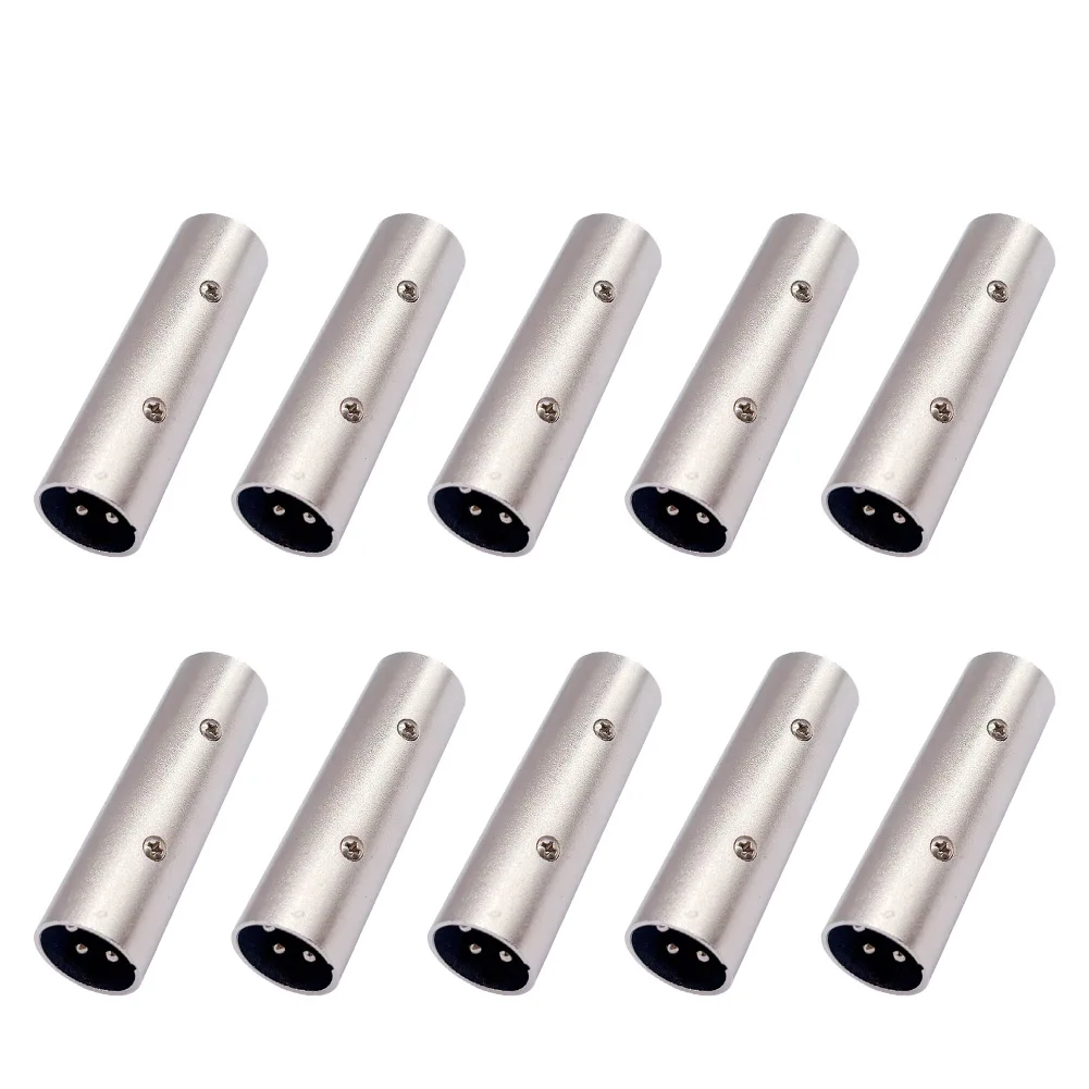 10pcs 3-Pin XLR Audio Adapter for Microphone Cables Compatible with Mixing Consoles Amplifiers Equalizers and Speaker Systems
10pcs 3-Pin XLR Audio Adapter for Microphone Cables Compatible with Mixing Consoles Amplifiers Equalizers and Speaker Systems