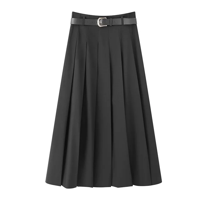 Autumn women's fashion versatile high waist thin pleated skirt 46b-353053
Autumn women's fashion versatile high waist thin pleated skirt 46b-353053