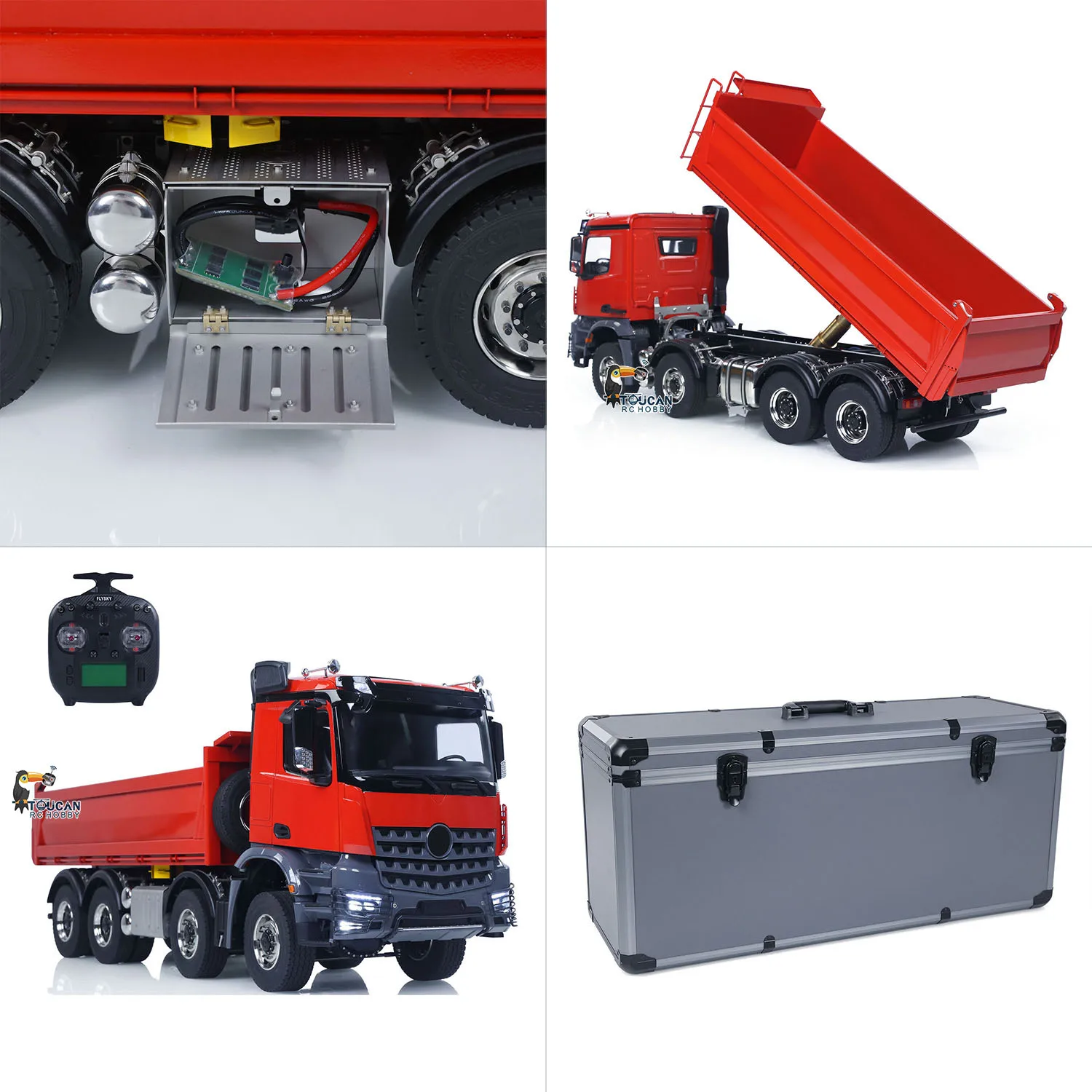 8x8 1/14 RC Hydraulic Dump Truck Metal Radio Control Tipper Car Sounds Lights Construction Vehicle Model Gift for Boys
8x8 1/14 RC Hydraulic Dump Truck Metal Radio Control Tipper Car Sounds Lights Construction Vehicle Model Gift for Boys