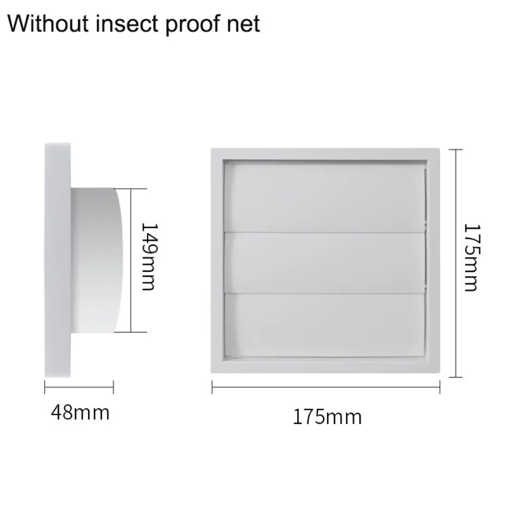 Vent Systems White Vent Cover Grille With Screen Plastic Dryer Vent Hood One-Directional Louvered Dryer Duct Vent Cover
Vent Systems White Vent Cover Grille With Screen Plastic Dryer Vent Hood One-Directional Louvered Dryer Duct Vent Cover