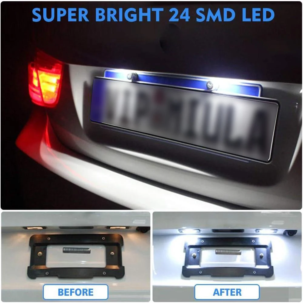 2Pcs 6000K White Light LED License Number Plate Lamps for Volkswagen 3D0943021A, 1J6943021B, 3C5943021, 1K8943021, 7L6943021
2Pcs 6000K White Light LED License Number Plate Lamps for Volkswagen 3D0943021A, 1J6943021B, 3C5943021, 1K8943021, 7L6943021