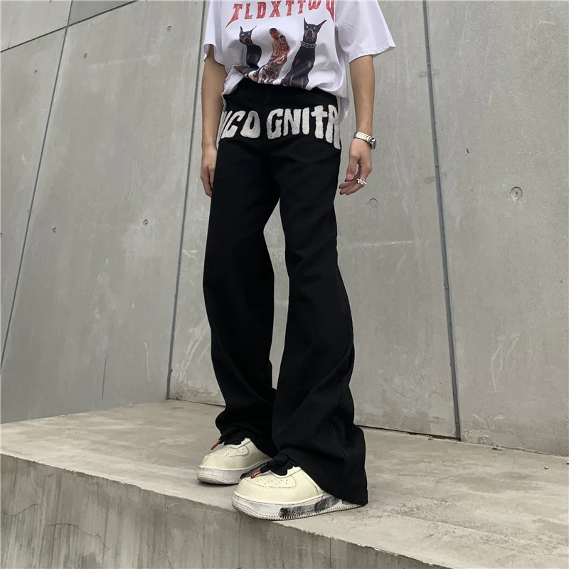 High Street Jeans Men Towel Letter Embroidery Straight Washed Denim Pants Vintage Casual Loose Trousers Streetwear Couple Spring
High Street Jeans Men Towel Letter Embroidery Straight Washed Denim Pants Vintage Casual Loose Trousers Streetwear Couple Spring