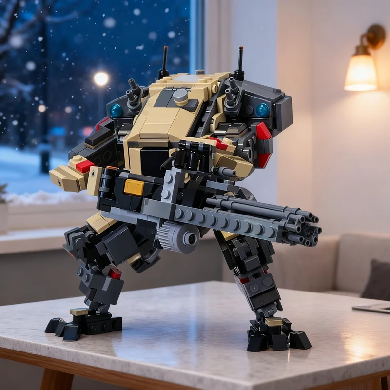 654pcs MOC Legion Titan From Titanfall 2 Creator Model Building Blocks Construction Christmas Gifts Toy Creative DIY Idea Kids
654pcs MOC Legion Titan From Titanfall 2 Creator Model Building Blocks Construction Christmas Gifts Toy Creative DIY Idea Kids