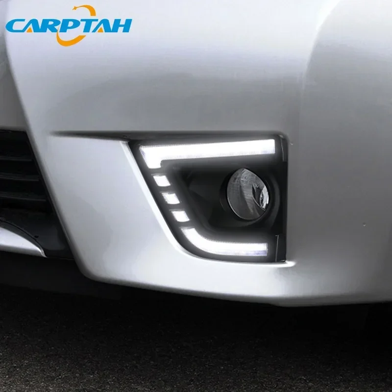 Car LED DRL 12V Daytime Running Lights For Toyota Corolla 2014 2015 2016 Yellow Turn Signal Night Blue Running Lamps Car Foglamp
Car LED DRL 12V Daytime Running Lights For Toyota Corolla 2014 2015 2016 Yellow Turn Signal Night Blue Running Lamps Car Foglamp