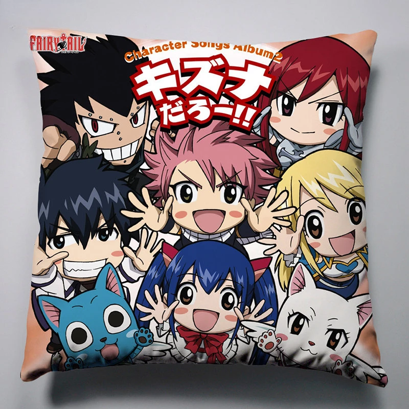 Anime Fairy Tail pillow case for living room pillow 45X45cm, 40X40cm (one side) modern home decorative pillowcase
Anime Fairy Tail pillow case for living room pillow 45X45cm, 40X40cm (one side) modern home decorative pillowcase