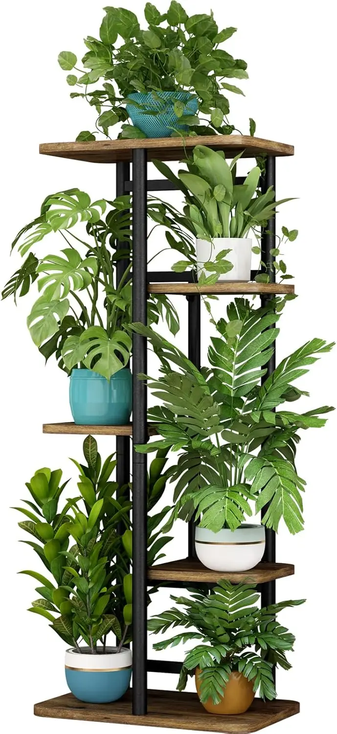 5 Tier Plant Stand, 6 Potted Plants Display Rack, Storage Organizer for Indoor Balcony Patio Living Room, Black
5 Tier Plant Stand, 6 Potted Plants Display Rack, Storage Organizer for Indoor Balcony Patio Living Room, Black
