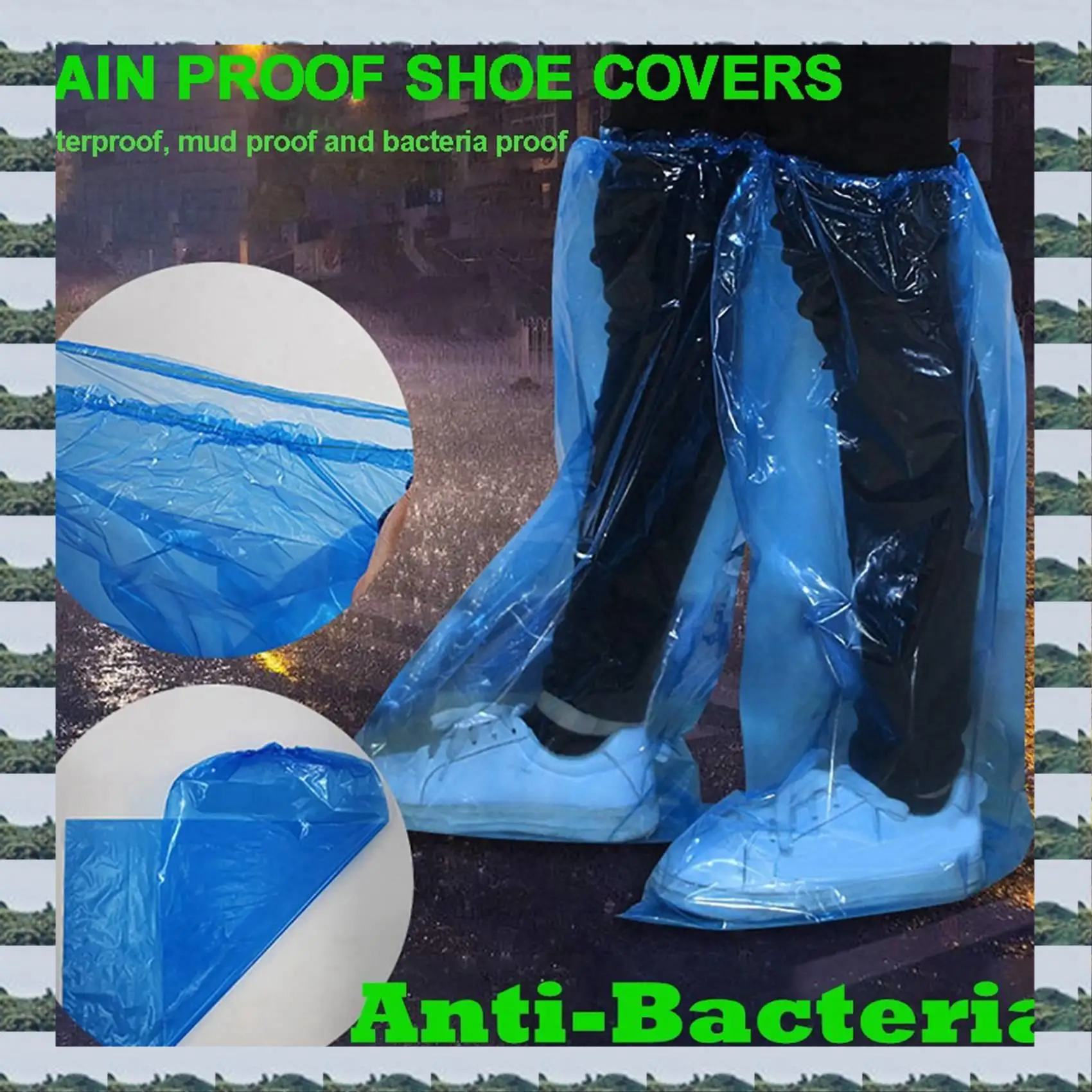 ABQR 30 Pairs Waterproof Thick Plastic Disposable Rain Shoe Covers High-Top Anti-Slip For Women Men
ABQR 30 Pairs Waterproof Thick Plastic Disposable Rain Shoe Covers High-Top Anti-Slip For Women Men