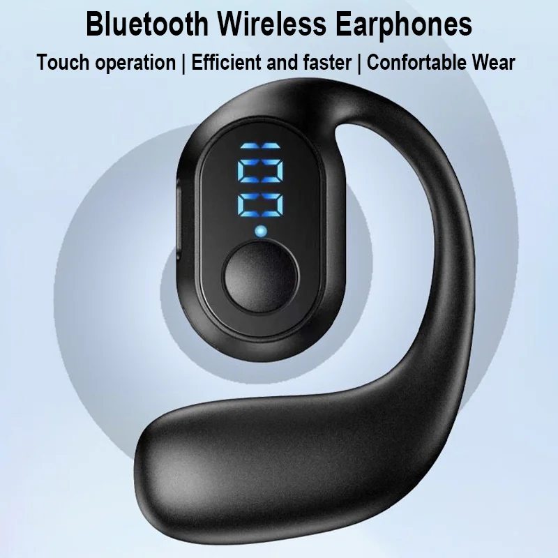 Bluetooth Earphones Wireless Earphones With Mic Air-Conduction Headphones Ear-Hook Music Sports Outdoor Headsets For SmartPhones
Bluetooth Earphones Wireless Earphones With Mic Air-Conduction Headphones Ear-Hook Music Sports Outdoor Headsets For SmartPhones