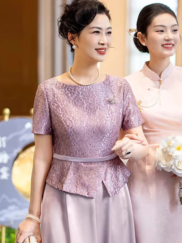 Elegant Wedding Dress Young Happy Mother High-End Wedding Ceremony Dress 2026 New Style Polyester Fiber mid Waist A-Line Skirt
Elegant Wedding Dress Young Happy Mother High-End Wedding Ceremony Dress 2026 New Style Polyester Fiber mid Waist A-Line Skirt