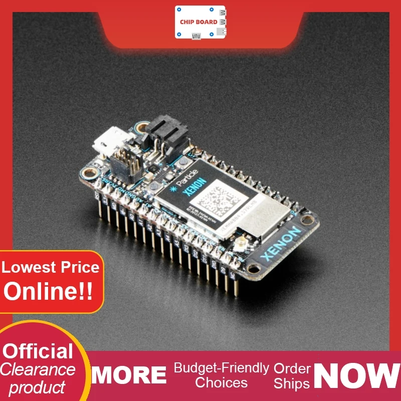 Particle Xenon: nRF52840-based Bluetooth LE and mesh-enabled development board.
Particle Xenon: nRF52840-based Bluetooth LE and mesh-enabled development board.