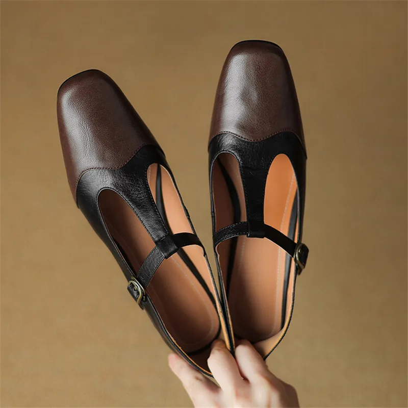 New Genuine Leather Women Mary Jane Shoes Spring Retro Woman Shoes Square Toe Women Pumps Shoes for Women Zapatos De Mujer
New Genuine Leather Women Mary Jane Shoes Spring Retro Woman Shoes Square Toe Women Pumps Shoes for Women Zapatos De Mujer