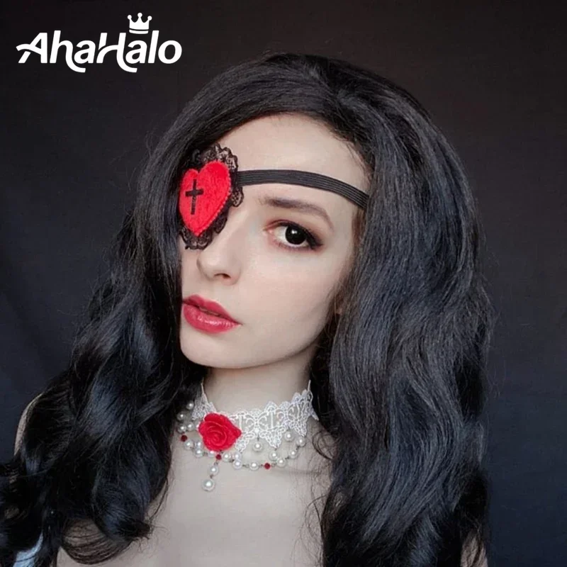 Gothic Eyepatch Anime Cosplay Red Heart Black Cross Lace Eyepatch Hallowmas Costume Accessories Single Eye Mask Blindfold
Gothic Eyepatch Anime Cosplay Red Heart Black Cross Lace Eyepatch Hallowmas Costume Accessories Single Eye Mask Blindfold