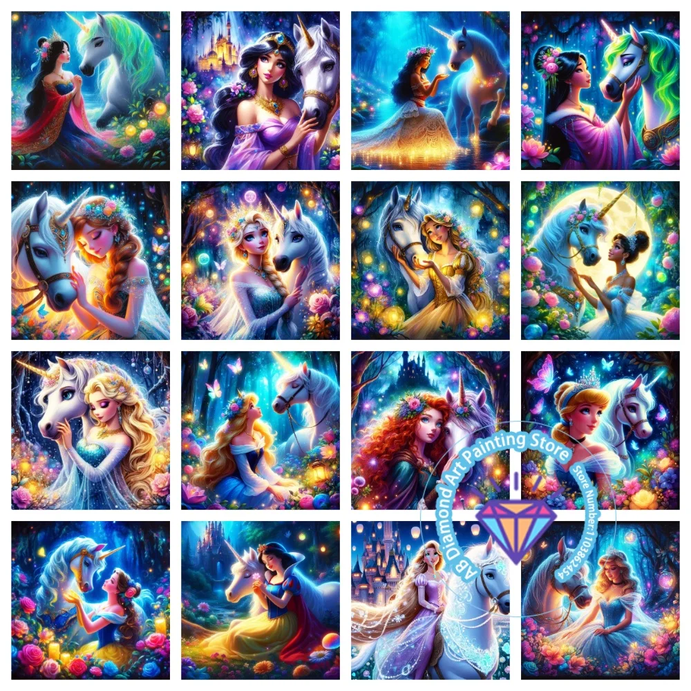Cartoon Princess Unicorn AB Diamond Painting Kit Square Round Diamond 5D DIY Mosaic Handmade Art Adult Exquisite Gift Home Decor
Cartoon Princess Unicorn AB Diamond Painting Kit Square Round Diamond 5D DIY Mosaic Handmade Art Adult Exquisite Gift Home Decor