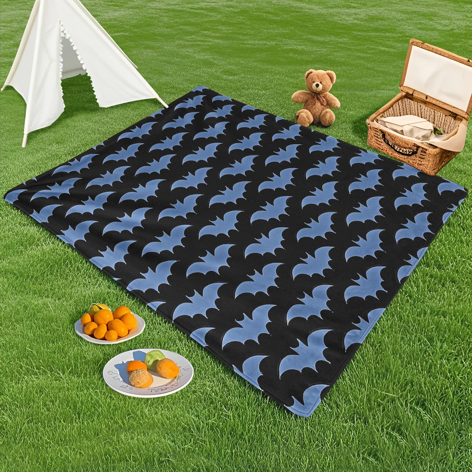 Bat Pattern In Blue With Creative Design Outdoor Blanket For Unique Style And Personalized Themed Decor
Bat Pattern In Blue With Creative Design Outdoor Blanket For Unique Style And Personalized Themed Decor