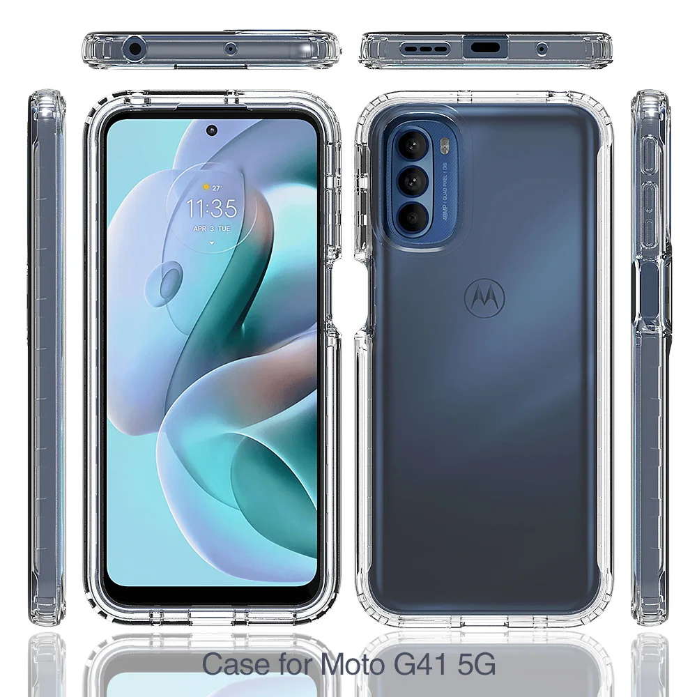For Motorola Moto G31/G41 Crystal Case 360 Protect Back Motorola Moto G31/G41 Shockproof Mobile phone protective case
For Motorola Moto G31/G41 Crystal Case 360 Protect Back Motorola Moto G31/G41 Shockproof Mobile phone protective case