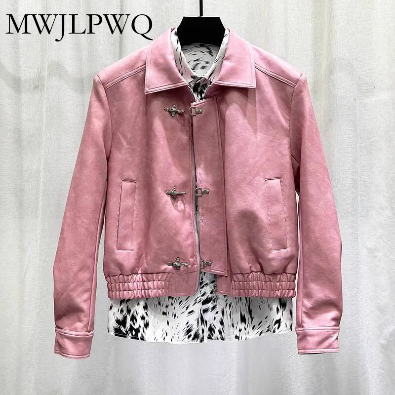MWJLPWQ Metal Buckle Niche Design PU Leather Jacket Men's High Street Trendy Single Breasted Loose Short Coat 2025 Autumn 020095
MWJLPWQ Metal Buckle Niche Design PU Leather Jacket Men's High Street Trendy Single Breasted Loose Short Coat 2025 Autumn 020095
