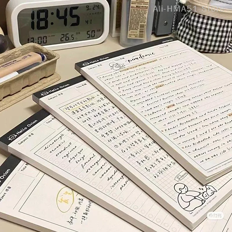 50Sheets/set B5 Sticky Notebooks Simple And Tear Off Memo Pad Learning Plan Note Book School Supplies For Students
50Sheets/set B5 Sticky Notebooks Simple And Tear Off Memo Pad Learning Plan Note Book School Supplies For Students