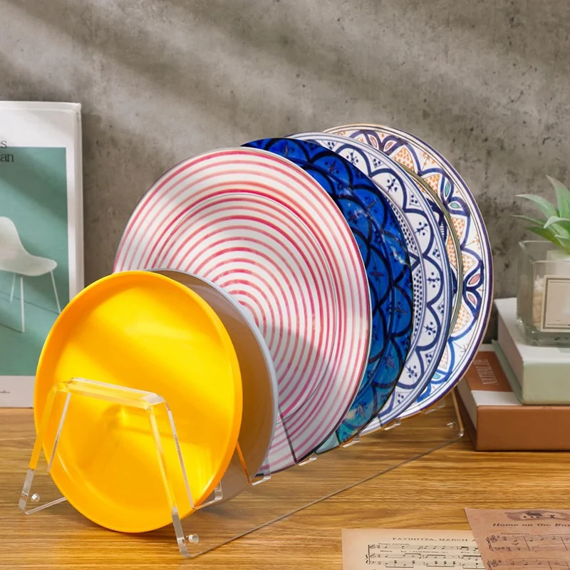 A33R-Acrylic Plate Display Stand, 6 Tiered Clear Acrylic Holders For Showcasing Dinnerware, Kitchenware, Decorative Plates
A33R-Acrylic Plate Display Stand, 6 Tiered Clear Acrylic Holders For Showcasing Dinnerware, Kitchenware, Decorative Plates